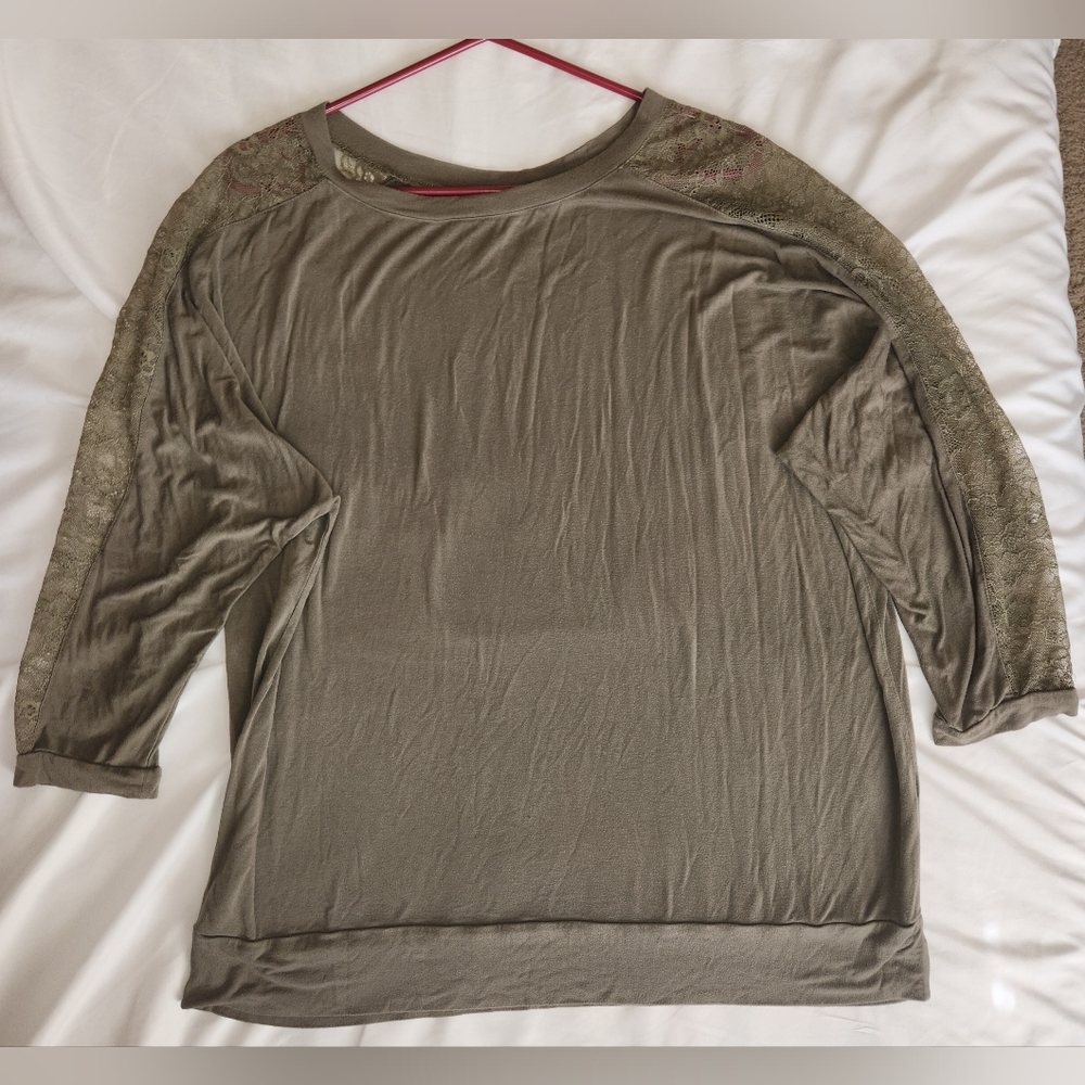 Olive Green Women's Top